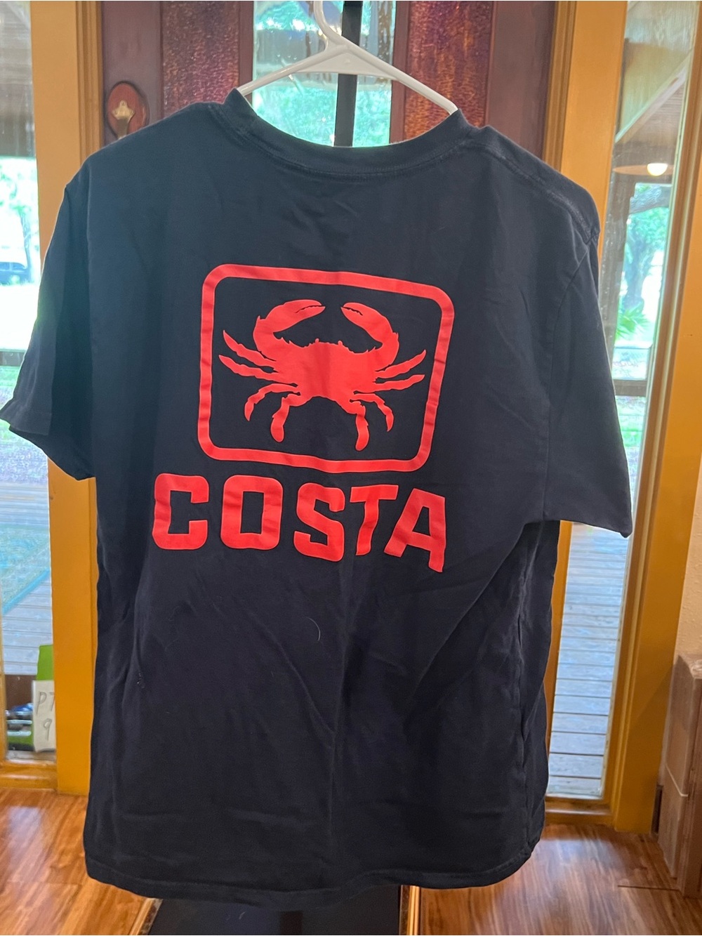 Costa Black T-Shirt with Red Crab Logo - Picture 5 of 5